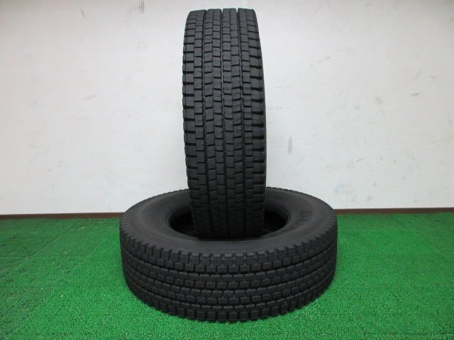 J023 SALE品【条件付 送料無料】275/80R22.5 151/148 超溝高 スタッドレス DECTES SP001 2023年製 2本 激安 大型 高床 トラック ダンプ 等拍卖