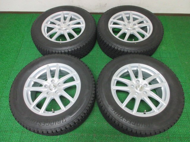 F473【条件付 送料無料】225/65R17 超溝高 8.5~9分山 ブリヂストン スタッドレス ★最新★ DM V3 ♪ 21年 ホイールセット 4本 激安 X-TRAIL拍卖