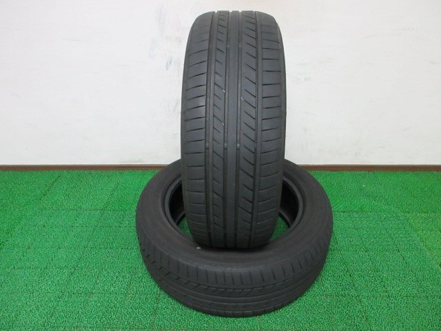 F356【条件付 送料無料】215/55R17 超溝高 8~8.5分山 グッドイヤー 夏タイヤ EAGLE LS EXE 22年 2本 激安 エスティマ オデッセイ レガシィ拍卖