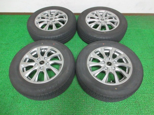 Q858【条件付 送料無料】195/65R15 超溝高 8.5分山 夏タイヤ ENASAVE EC204 22年 ホイールセット 4本 激安 ステップワゴン ノア ヴォクシー拍卖