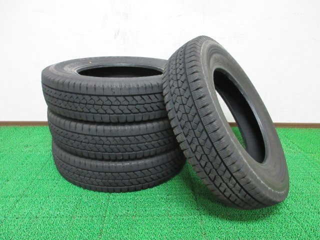 M739【条件付 送料無料】155/80R14 88/86 超溝高 9分山 ブリヂストン スタッドレス VL1 23年製 4本 激安 プロボックス サクシード バン 等拍卖