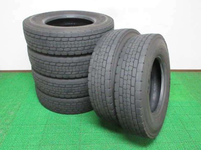Y580【条件付 送料無料】225/80R17.5 123/122 超溝高 8.5分山 オールシーズン DECTES SP680 23年 6本 激安 中型 4トン トラック キャンター拍卖