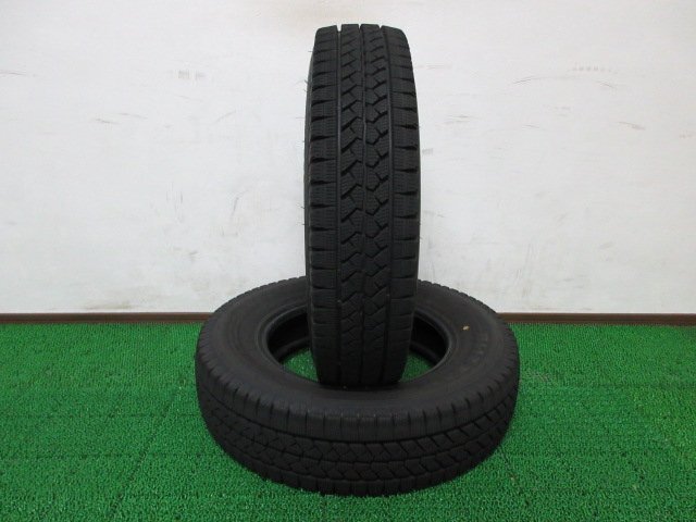 D143【条件付 送料無料】165R14 6PR 超溝高 8.5~9分山 ブリヂストン スタッドレス BLIZZAK VL1 21年製 2本 激安 AD バン 小型 トラック 等拍卖