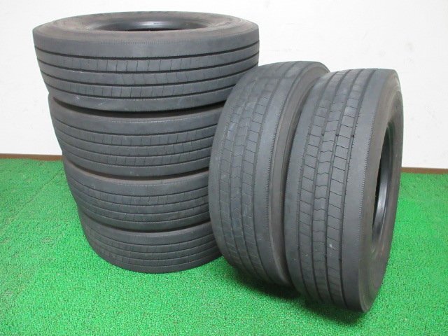 F210【条件付 送料無料】245/80R17.5 133/131 超溝高 8.5分山 ダンロップ 夏タイヤ DECTES SP122 21年製 6本 激安 中型 4トン トラック 等拍卖