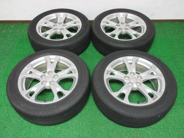 L832 SALE品【条件付 送料無料】225/55R18 超溝高 ヨコハマ 夏タイヤ GEOLANDAR 21年 アルミ ホイールセット 4本 三菱 アウトランダー 純正拍卖