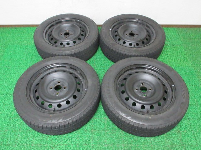 L540【条件付 送料無料】185/60R16 超溝高 ブリヂストン スタッドレス BLIZZAK VRX3 ♪ 21年製 ホイールセット 4本 激安 MAZDA2 デミオ 等拍卖