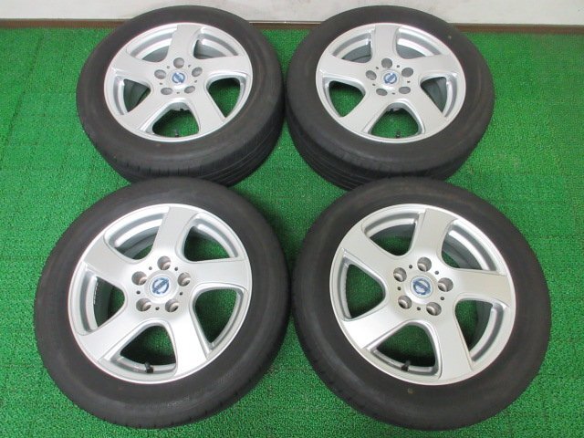 Q747 在庫処分【条件付 送料無料】205/55R16 超溝高 8.5~9分山 ブリヂストン 夏タイヤ NEXTRY アルミ ホイールセット 4本 日産 リーフ 純正拍卖