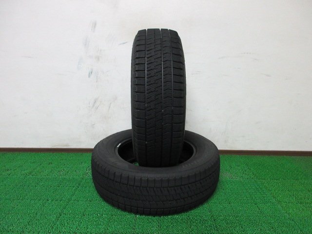 Q248【条件付 送料無料】195/65R15 超溝高 8~8.5分山 ブリヂストン スタッドレス VRX2 ♪ 21年 2本 激安 ヴォクシー ステップワゴン セレナ拍卖