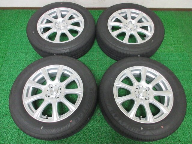 Q838【条件付 送料無料】195/65R16 超溝高 8.5分山 グッドイヤー 夏タイヤ EG02 ♪ 23年製 アルミ ホイールセット 4本 ライズ ロッキー 等拍卖