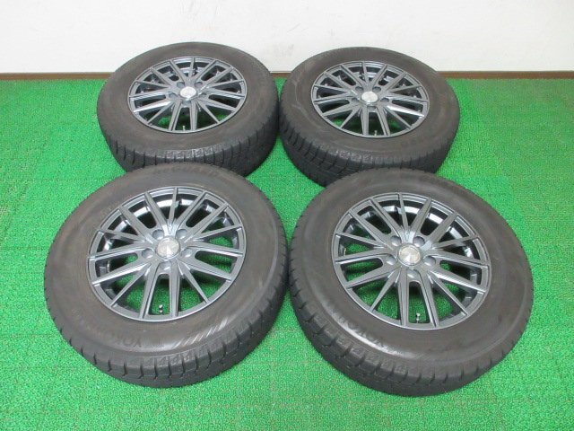 F004【条件付 送料無料】215/65R16 超溝高 ヨコハマ スタッドレス iG60 ♪ 2021年製 ホイールセット 4本 激安 アルファード ヴェルファイア拍卖