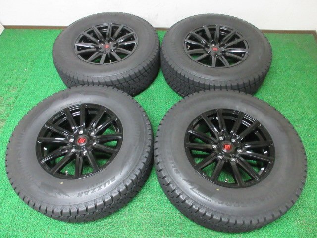 J009【条件付 送料無料】265/70R17 超溝高 9分山 ブリヂストン スタッドレス ★最新★ DM V3 ♪ 2022年製 アルミ ホイールセット 4本 激安拍卖