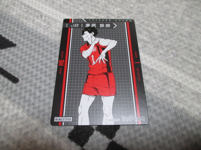 ハイキュー きゃらくたぶるカードグミ vol.4★N-No.7 黒尾鉄朗拍卖