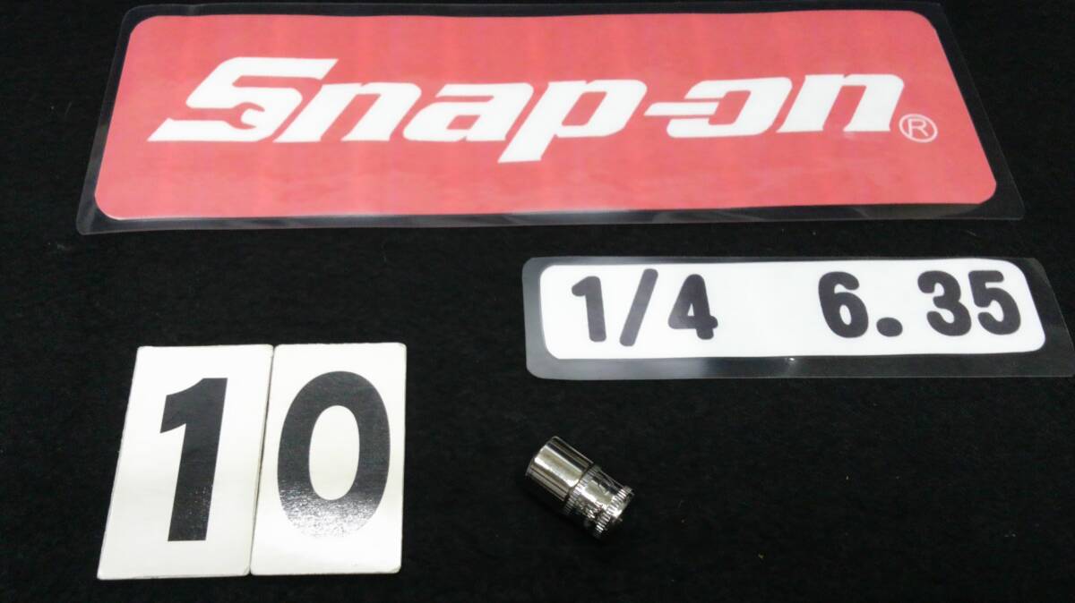 <27097> スナップオン Snap-on シャローソケット TMM10 6.4 1/4 USA 美品拍卖