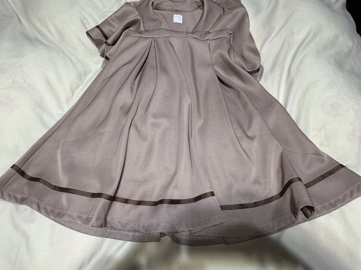 ★アクシーズファム★キッズ★ワンピース★くすみピンク★ケープ★超かわいい★150★膝下丈★2way拍卖