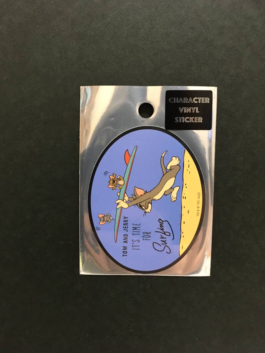 トムとジェリー キャラクターステッカー☆彡 サーフィン☆ 耐性・耐水性 新品未開封品 スモール・プラネット TOM and JERRY拍卖