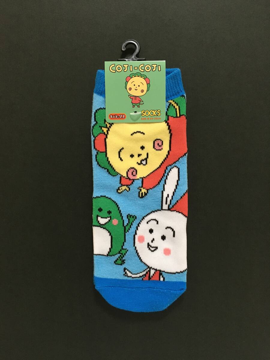 COJI-COJI/コジコジ キャラックス ソックス☆彡 ブルー☆ さくらももこ 23~25cm 靴下 新品 スモール・プラネット拍卖
