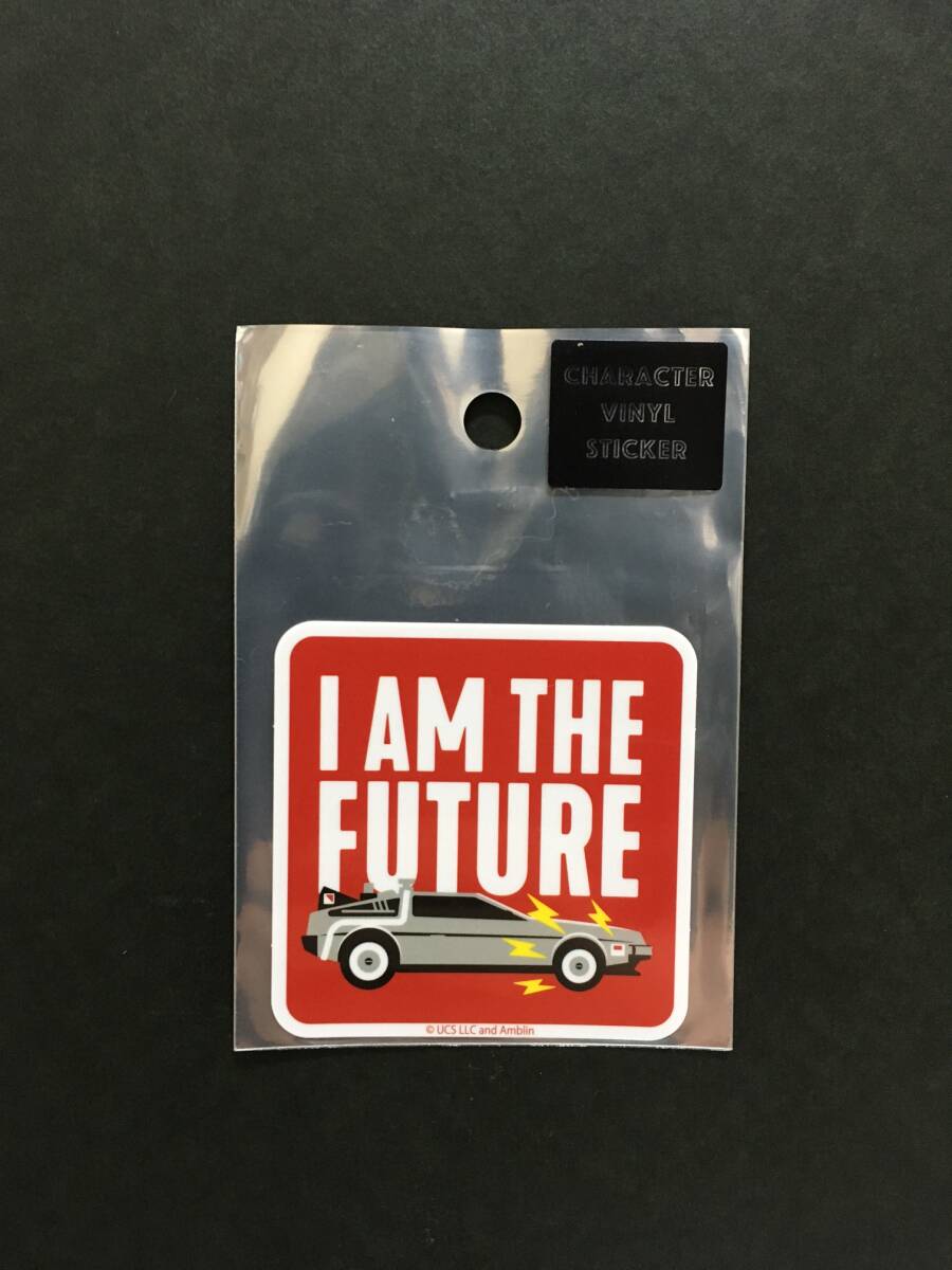 BACK TO THE FUTURE/バックトゥザフューチャー キャラクターステッカー☆彡 スクエア 耐性・耐水性 新品未開封品 スモールプラネット拍卖
