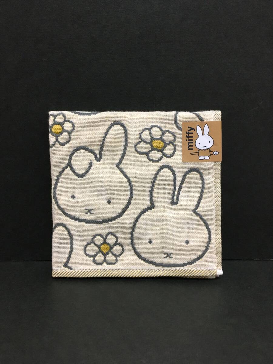 miffy/ミッフィー 3重ガーゼハンカチ☆彡 ミッフィー&ダーン イエロー☆ タオルハンカチ 新品 MIFFY&DAN拍卖