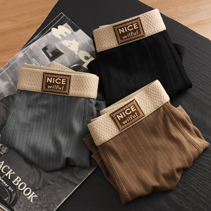 履き心地 ボクサーパンツ 3点セット メンズ下着 NO.207 接触冷感 夏の定番 肌触り抜群 清涼 アンダーウェア 肌着 A番 L拍卖