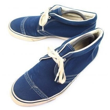 日本製★BEAUTY&YOUTH/ユナイテッドアローズ★キャンバス/ハイカットスニーカー【27.0/紺】UNITED ARROWS◆D-54拍卖