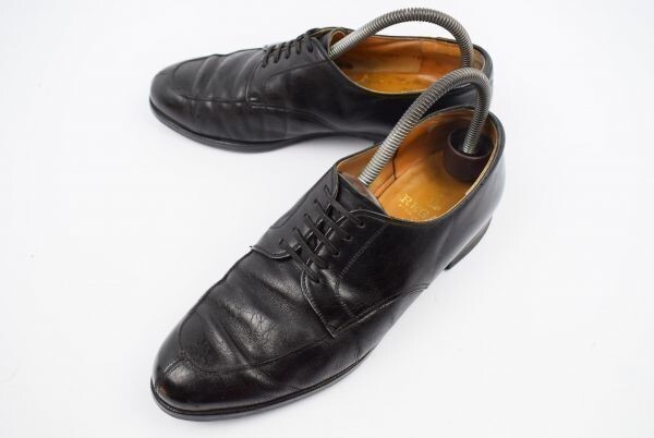 ★リーガルREGAL★重厚本革Uチップ【25.5/黒】ドレスシューズ/ビジネス◆X19J51拍卖