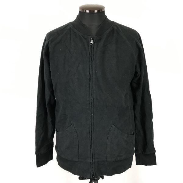C.MC/コーエン★ノーカラー/スウェットブルゾン/ジャケット【Mens size -S/黒/black】Jackets/Jumpers◆BH153拍卖
