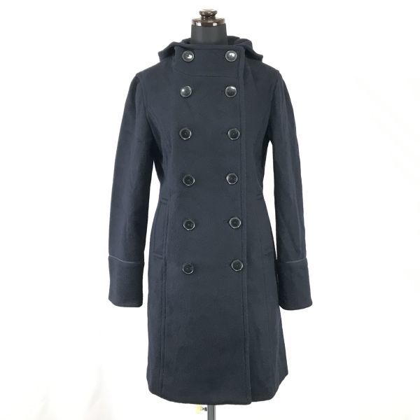 フラッシュリポート/Flash Report★ウールロングコート【women’s size -M/紺/navy】Coats/Jackets/Jumpers◆BH288拍卖
