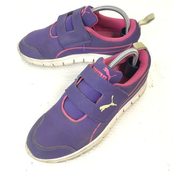 PUMA/プーマ★キッズ/スニーカー【20.0/紫/PURPLE】マジックテープ/sneakers/Shoes/trainers◆Q-293拍卖