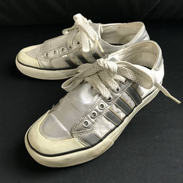 1円~/アディダス/adidas★ローカットスニーカー【23.5/銀/silver】sneakers/Shoes/trainers◆J-048拍卖