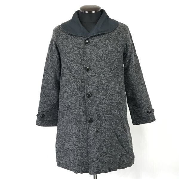 ビームスボーイ/BEAMS BOY★リバーシブル/コート【FREE/グレー×紺/gray×navy】Coat/Jacket/Jumper◆BH452拍卖
