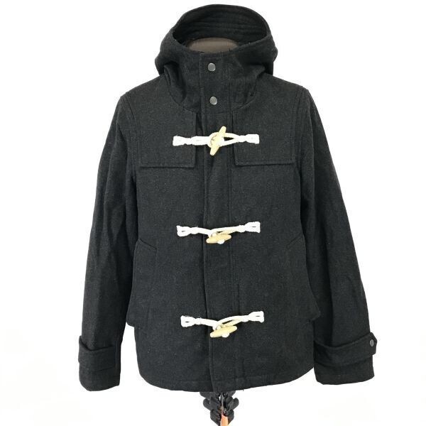 ブラウニー/BROWNY★ショート丈/ダッフルコート【メンズS/黒/black】Coat/Jacket/Jumper◆BH452拍卖