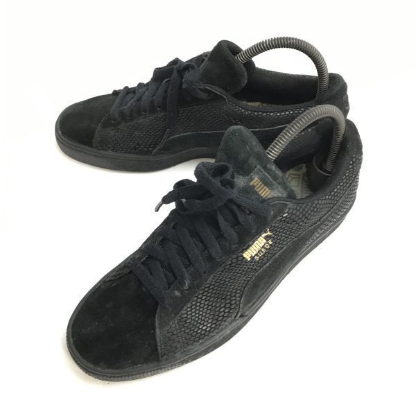 PUMA/プーマ/Suede★ローカットスニーカー【size:8.5/レディース25.0/black/黒】sneakers/Shoes/trainers◆J-141拍卖