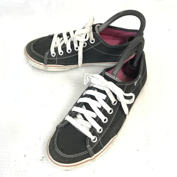 VANS★V131/ソール&ライナーピンク♪ローカットスニーカー【23.5/黒/black】sneakers/Shoes/trainers◆G-36拍卖
