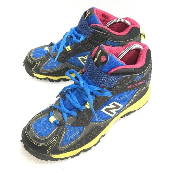 new balance/ニューバランス★トレッキング/アウトドアシューズ【22.0/ジュニア/blue/青】登山/sneakers/Shoes/trainers◆G-029拍卖
