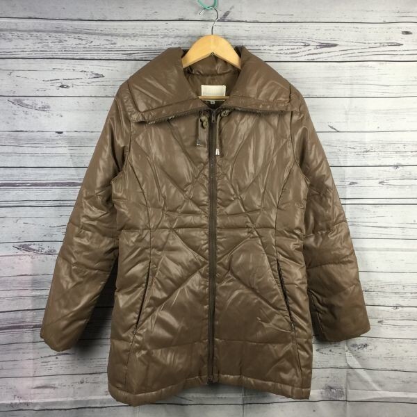 プロヴィデンス★高比率70%ダウンコート【レディースM/ダークベージュ】ビッグカラー//サイドポケット/Providence◆BA119-A3拍卖