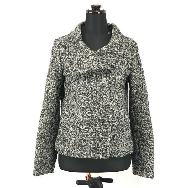 Le souk/ルスーク★ツイード/ショートコート【Women's size-M/38/グレー/Gray】Coats/Jackets/Jumpers◆BG910拍卖