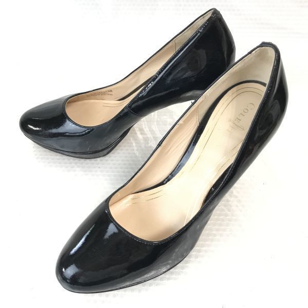 コールハーン/COLE HAAN★ハイヒールパンプス/エナメル【6B/22.5-23.0/黒/BLACK】Shoes/pumps◆Q-380拍卖
