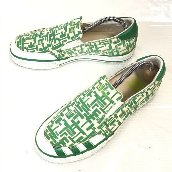 adidas★クレメンテSL/スニーカー/スリッポン【24.5/緑/Green】sneakers/Shoes/trainers◆D-149拍卖