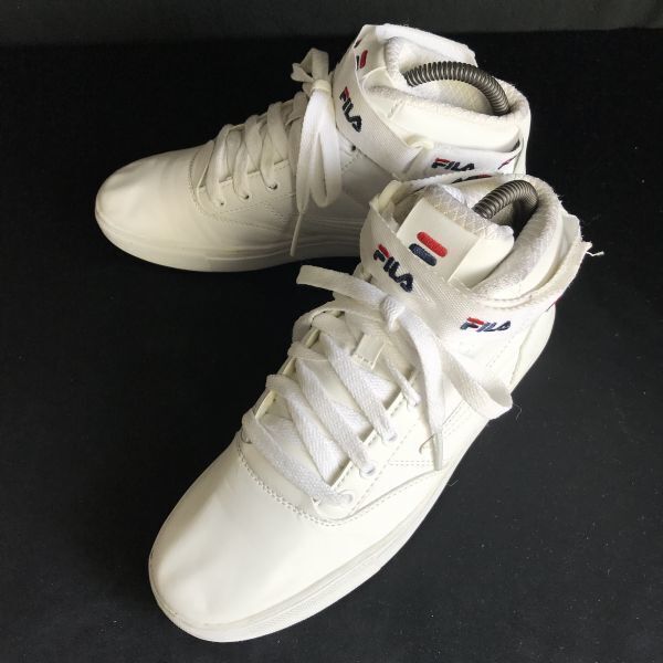 FILA/フィラ★ハイカットスニーカー【24.5/白/white】sneakers/Shoes/trainers◆G-102拍卖