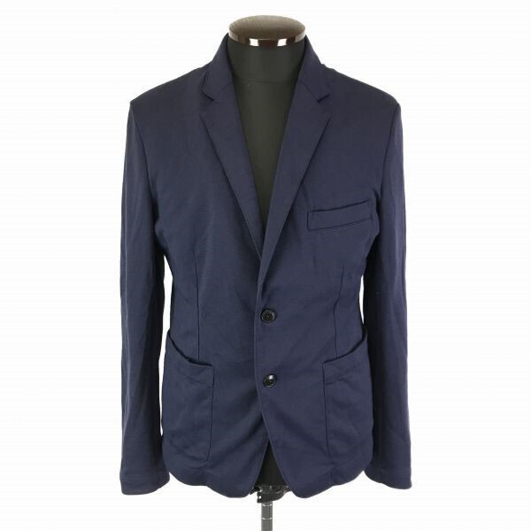 ジャーナルスタンダード★スウェット生地/テーラードジャケット【メンズM/紺】relume JOURNAL STANDARD◆BF139拍卖