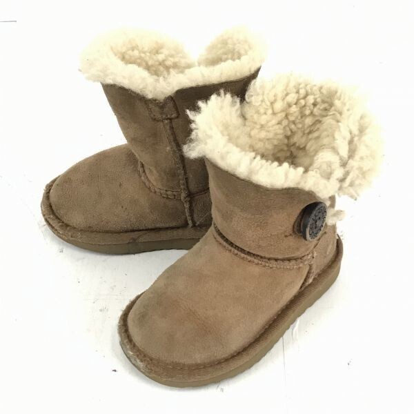UGG australia★ムートンブーツ【14.5/ベージュ】ベイリーボタン/5991T/アグ オーストラリア◆Q-53拍卖