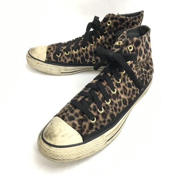 CONVERSE/コンバース★ハイカットスニーカー【size:9/27.5/レオパード】ボア/sneakers/Shoes/trainers◆H-090拍卖