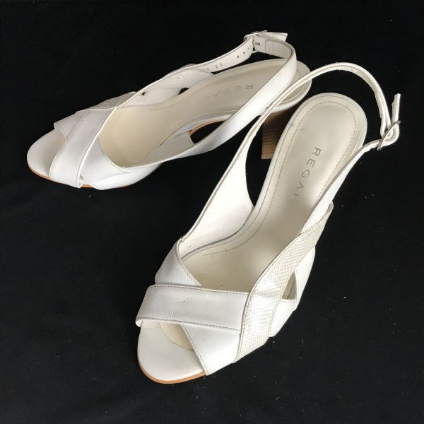 リーガル/REGAL★バックストラップサンダル/オープントゥ【23/白/WHITE】Shoes/sandal◆Q-232拍卖