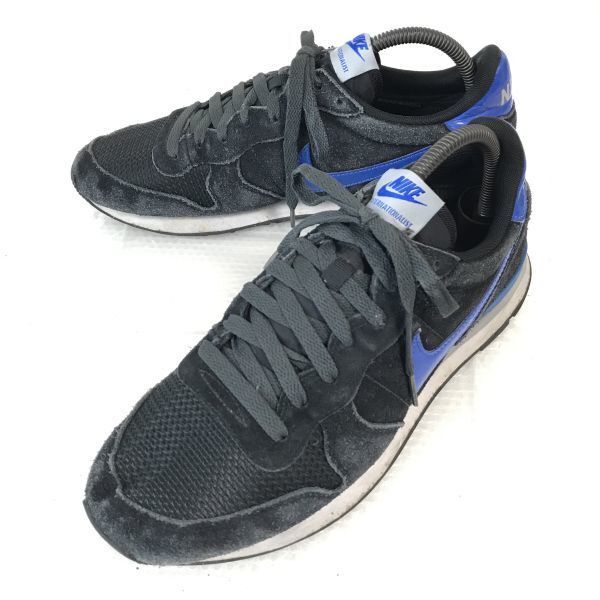 ナイキ/NIKE★INTERNATIONALIST/インターナショナリスト/レザースニーカー【27.5/黒/BLACK】631755-001/Shoes/trainers◆F-153拍卖