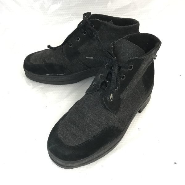 イタリア製★ESPRIT/エスプリット★ヒール高/ショートブーツ【42/26.5/黒/BLACK】Shoes◆WB76-1拍卖