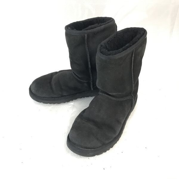 UGG/アグ★5825/ムートンブーツ【US6/23.0/黒/BLACK】Shoes◆WB76-21拍卖
