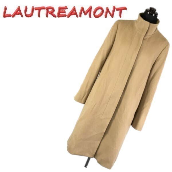 ロートレアモン ウール/ステンカラーコート サイズ38 レディースM ベージュ系 管NO. R0-058拍卖