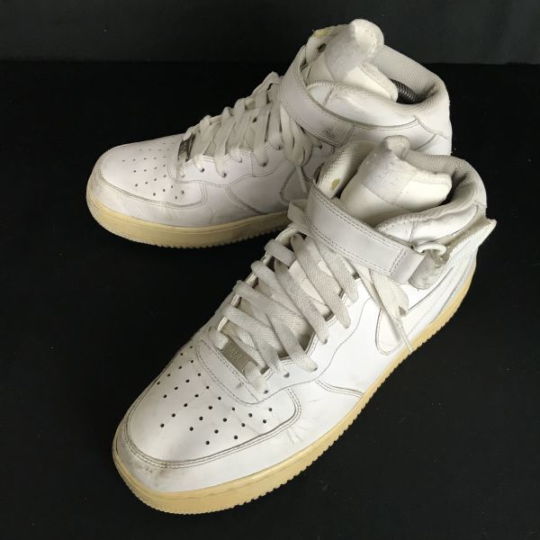 12年製★ナイキ/NIKE★AIR FORCE T/AF-1 82/ハイカットスニーカー【27.0/白/WHITE】315123-111/sneakers/Shoes/trainers◆Q-323拍卖