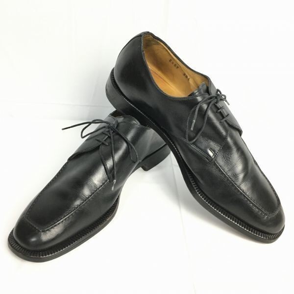 80s-90s?/Vintage★MARIANO CAMPANILE/カンパニーレ【8 26.5】イタリア製 Uチップ ビジネスシューズ〈黒〉/メンズ 菅NO.ZD-88拍卖