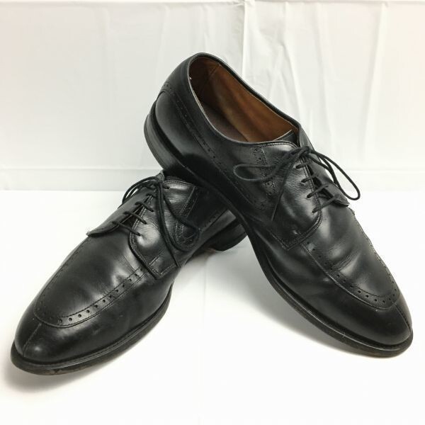 80s-90s/Vintage★Allen Edmonds/アレンエドモンズ Kingsley【size11D/28.5-29.5】Uチップ/ビジネスシューズ〈黒〉メンズ 菅NO.WZC-155拍卖